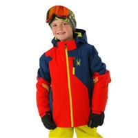 Spyder Leader Jacket - Boy's - Volcano Abyss