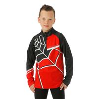 Spyder Web Zip T-Neck - Boy's - Volcano