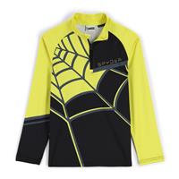 Spyder Web Zip T-Neck - Boy's - Black Citron