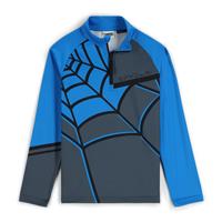 Spyder Web Zip T-Neck - Boy's - Ebony Collegiate