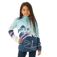 Spyder Surface Zip T-Neck - Girl's