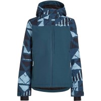 O'Neill Women's Aplite Plus Snow Jacket - Blue Triangle Ikat