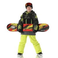 686 Geo Insulated Jacket - Boy's - Lime Hemisphere Colorblock