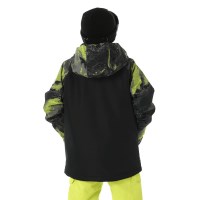 686 Geo Insulated Jacket - Boy's - Lime Hemisphere Colorblock