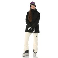 Helly Hansen Women's Snowplay Long Insulated Ski Jacket - Black (990)