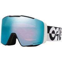 Oakley Line Miner Pro L Goggle - Black White Duality Frm w/ Prizm Sapphire Irid & Prizm Torch Irid Lens (OO7136-10)