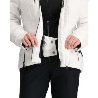 Obermeyer Women's Devon Down Jacket - White Zebra