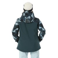 O'Neill Women's Aplite Plus Snow Jacket - Blue Triangle Ikat