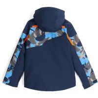 Spyder Boy's Leader Jacket - Camouflage Aether Blue