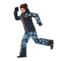 Spyder Boy's Leader Jacket - Camouflage Aether Blue