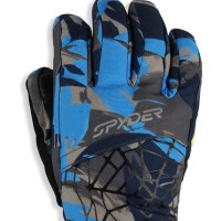 Spyder Boy's Overweb Gloves - Camouflage Aether Blue