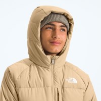 The North Face Boys' North Down Hooded Jacket - Khaki Stone