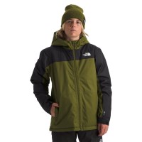 The North Face Boys' Freedom Insulated Jacket - Forest Olive / TNF Black