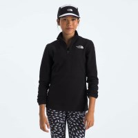 The North Face Teen Glacier 1/4 Zip Pullover - TNF Black