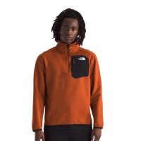 The North Face Men's Crest 1/4 Zip - Earthen Copper / TNF Black