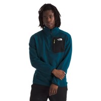 The North Face Men's Crest 1/4 Zip - Midnight Petrol / TNF Black