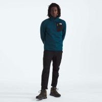 The North Face Men's Crest 1/4 Zip - Midnight Petrol / TNF Black