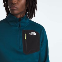 The North Face Men's Crest 1/4 Zip - Midnight Petrol / TNF Black