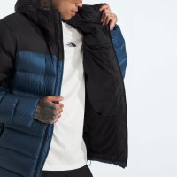 The North Face Men's Kalix Down Hoodie - Shady Blue / TNF Black