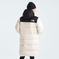 The North Face Women's Nuptse Parka - White Dune / TNF Black