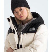 The North Face Women's Nuptse Parka - White Dune / TNF Black