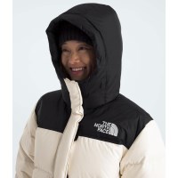 The North Face Women's Nuptse Parka - White Dune / TNF Black