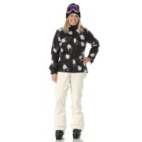 The North Face Women's ThermoBall Eco Snow Triclimate Jacket - Alpine Plum / TNF Black Winter Flowers Print