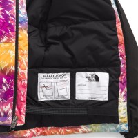 The North Face Kids' Freedom Insulated Jacket - Radiant Poppy Blowing Wind Print