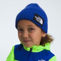 The North Face TNF Box Logo Cuffed Beanie - Youth - TNF Blue