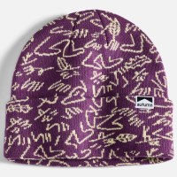 Autumn Gus Camo Beanie - Eggplant