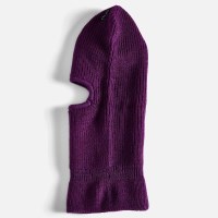 Autumn Marble Knit Balaclava - Eggplant