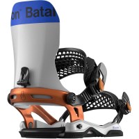 Bataleon Men's Blaster Asymwrap Snowboard Binding - Bone White / Copper