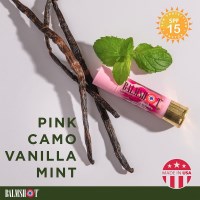 Balmshot Beeswax Lip Balm (SPF 15) - Pink Camo Vanilla Mint