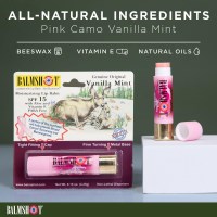 Balmshot Beeswax Lip Balm (SPF 15) - Pink Camo Vanilla Mint