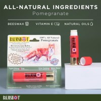 Balmshot Beeswax Lip Balm (SPF 15) - Pomegranate