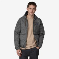 Patagonia Men's Diamond Quilted Bomber Hoody - Noble Grey (NGRY)