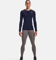 Under Armour Women's ColdGear Authentics Leggings - Charcoal Light Heather / Black