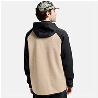Burton Men's Crown Weatherproof Pullover Fleece - Summit Taupe Heather / True Black