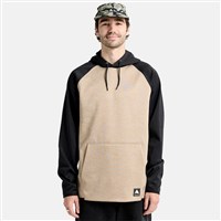 Burton Men's Crown Weatherproof Pullover Fleece - Summit Taupe Heather / True Black