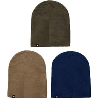 Burton Recycled DND Beanie - 3 Pack - Nightfall / Summit Taupe / Forest Moss