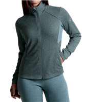 Kuhl Women's Reactiv Grid Fleece FZ - Mineral Blue