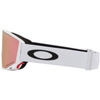 Oakley Flow M Matte Black Goggle - Matte White Frame w/ Prizm Rose Gold & Prizm Iced Lenses (OO7147-10)