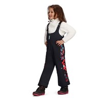 Obermeyer Girl's Snoverall Stripe Bib Pant - Black