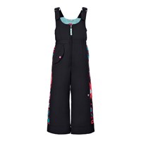 Obermeyer Girl's Snoverall Stripe Bib Pant - Black