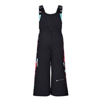 Obermeyer Girl's Snoverall Stripe Bib Pant - Black