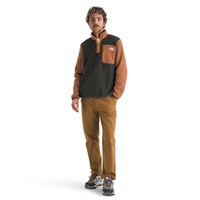 The North Face Men's Yumiori 1/4 Zip - Asphalt Grey / Burnt Umber / Summit Gold