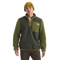The North Face Men's Yumiori 1/4 Zip - New Taupe Green / Woodland Green / Deep Dijon