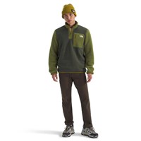 The North Face Men's Yumiori 1/4 Zip - New Taupe Green / Woodland Green / Deep Dijon