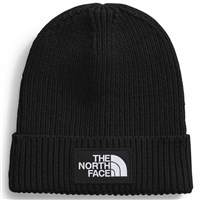 The North Face Youth Box Logo Cuffed Beanie - TNF Black