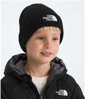 The North Face Youth Box Logo Cuffed Beanie - TNF Black